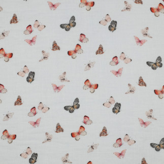 double gaze - Papillons numériques blancs
