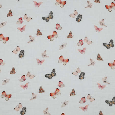 double gaze - Papillons numériques blancs