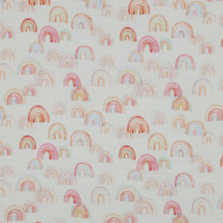 double gauze - Digital Rainbows cream