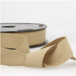 Baumwollband Twill chevron -  20mm leinen (st41)