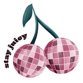 Bügelbilder - Mrs Mint Design - Stay Juicy Kirsche