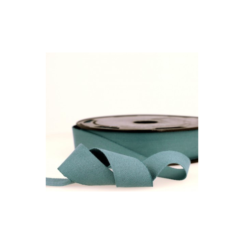 Bande de laine sergé - 20 mm, vert menthe (st63)