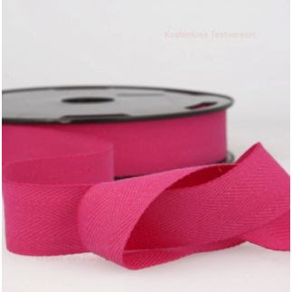 Cotton ribbon twill chevron - 20mm pink (st73)