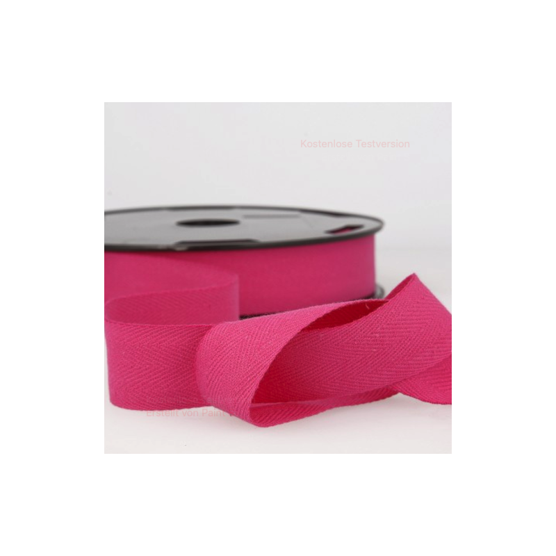 Bande de laine sergé chevrons - 20 mm rose (st73)