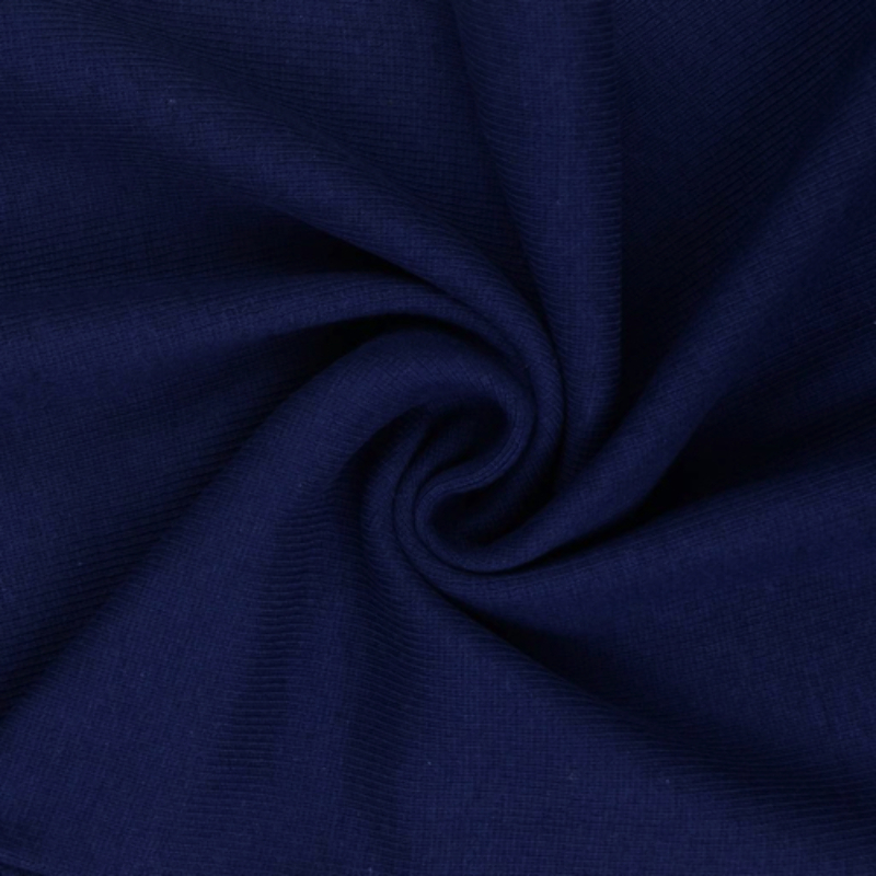 Reste - Bords côtes lisse bleu foncé (h4026) 43cm Reste - Bords côtes lisse bleu foncé (h4026) 43cm