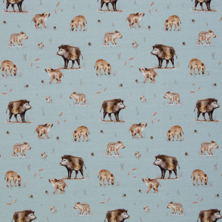 Jersey - Life in the Forest by Ch.Zielinski Wild Boars smoke green