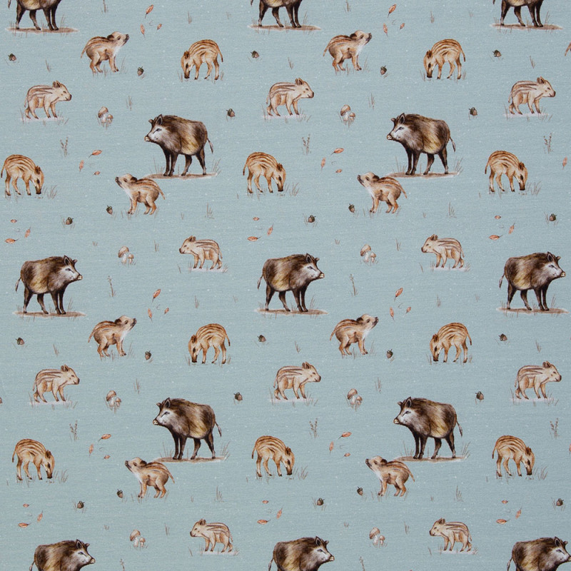 Jersey - Life in the Forest by Ch.Zielinski Wild Boars smoke green