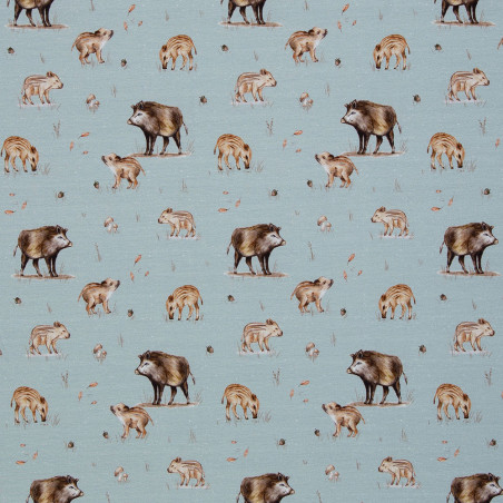 Jersey - Life in the Forest by Ch.Zielinski Wild Boars smoke green