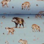 Jersey - Life in the Forest by Ch.Zielinski Wild Boars smoke green