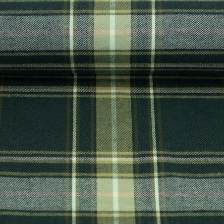 Leftover - flannel - Maverick check green 21cm