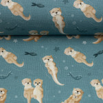 copy of Jersey - Lazy Jungle beige par Mrs Mint Design