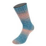 Lana Grossa - Meilenweit 100 extrafin Shades turquoise / apricot (228)