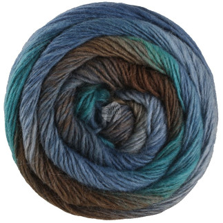 Lana Grossa - Meilenweit 100 Color Mix Multi petrol / brown (8017)