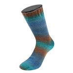 Lana Grossa - Meilenweit 100 Color Mix Multi petrol / brown (8017)