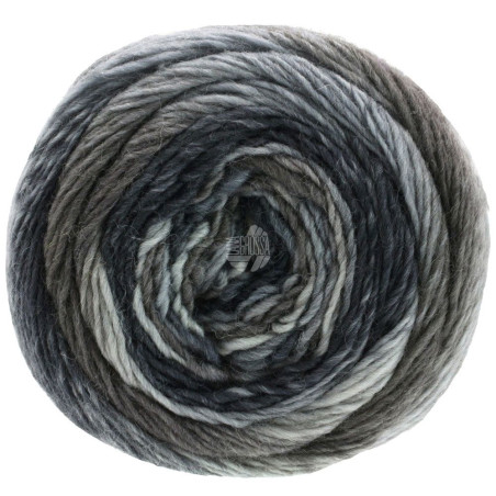Lana Grossa - Meilenweit 100 Color Mix soft grau ( 8056)
