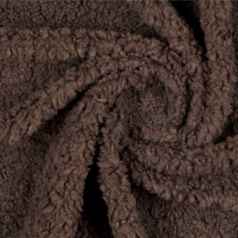 Teddy bouclé - dark brown