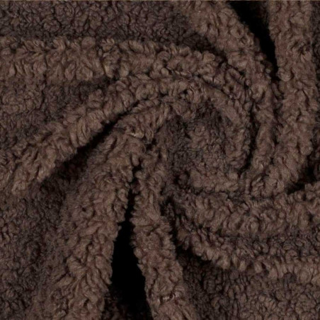Teddy-Bouclé - dunkelbraun