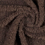 Teddy bouclé - dark brown