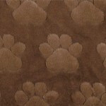 fleece Leftover - paws dark brown 49cm fleece Leftover - paws dark brown 49cm
