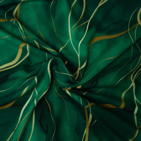viscose - Hilco gold waves green