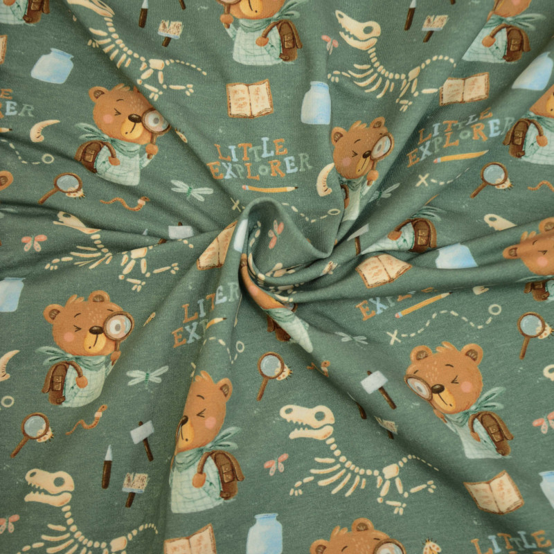 sweatshirt - Hilco Little Explorer magnifying glass dark green