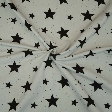 sweatshirt - Hilco Stars black on light grey