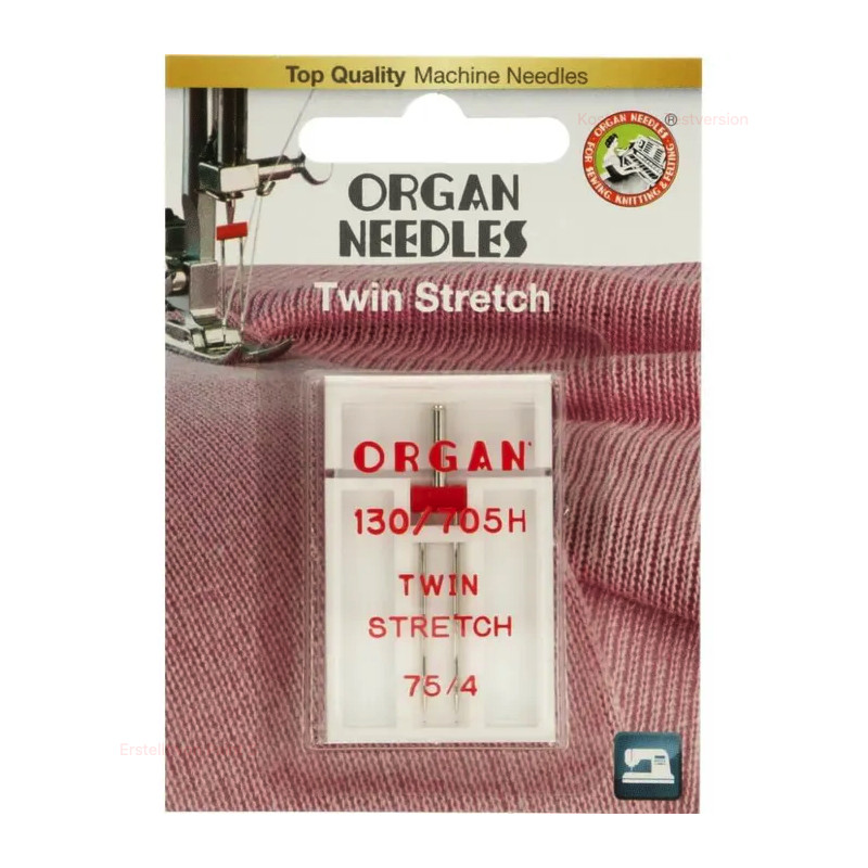 Aiguilles jumelées Organ Twin Stretch 4.0