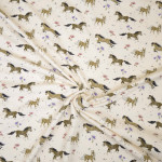sweat -shirt Hilco Happy Farm Cheval écru