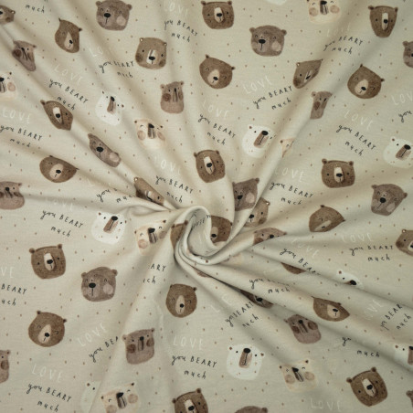 sweatshirt - Hilco Lovely Bear beige