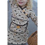 sweatshirt - Mrs Mint for Hilco Wonder Forest Hedgehog - beige