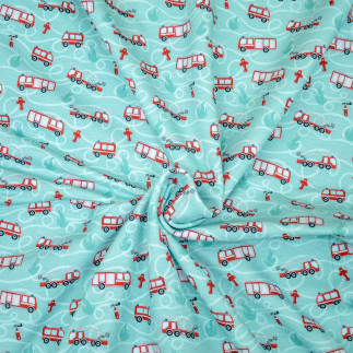 sweatshirt - Mrs Mint for Hilco Leddar Up Fire Brigade - light turquoise