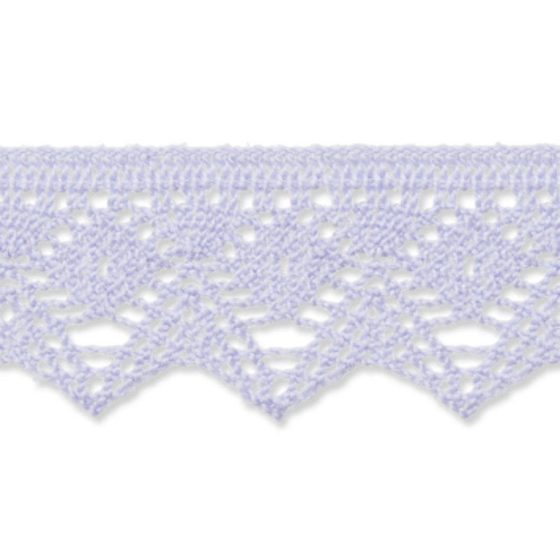 Bobbin lace 25mm lavender (uk60)