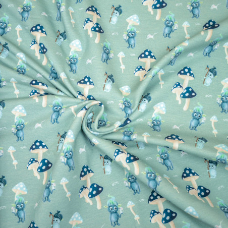 sweatshirt - Mrs Mint for Hilco Wonder Forest Trolls - mint