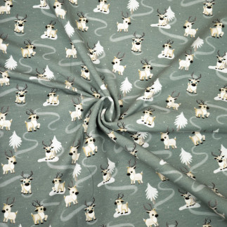 sweat - Mrs Mint pour Hilco Happy Deer - kaki