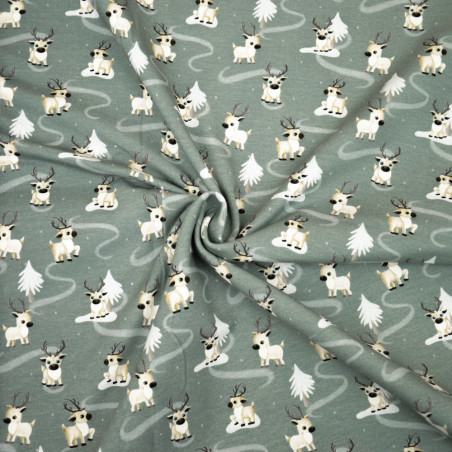 sweat - Mrs Mint pour Hilco Happy Deer - kaki
