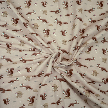 sweat - Mrs Mint pour Hilco Wonder Forest Squirrel - beige
