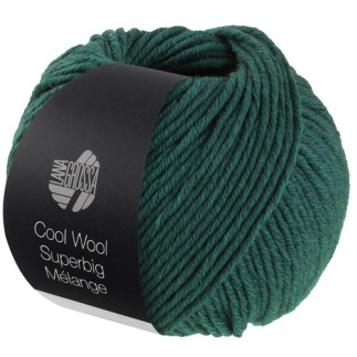 Lana Grossa - Cool Wool Superbig dark green melange (210)