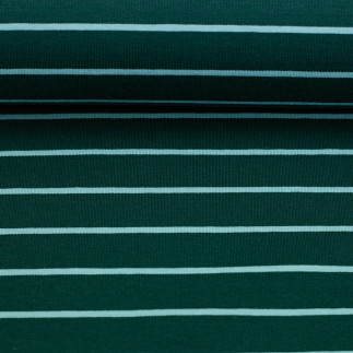 Jersey - Stripes Isa dark green / turquoise