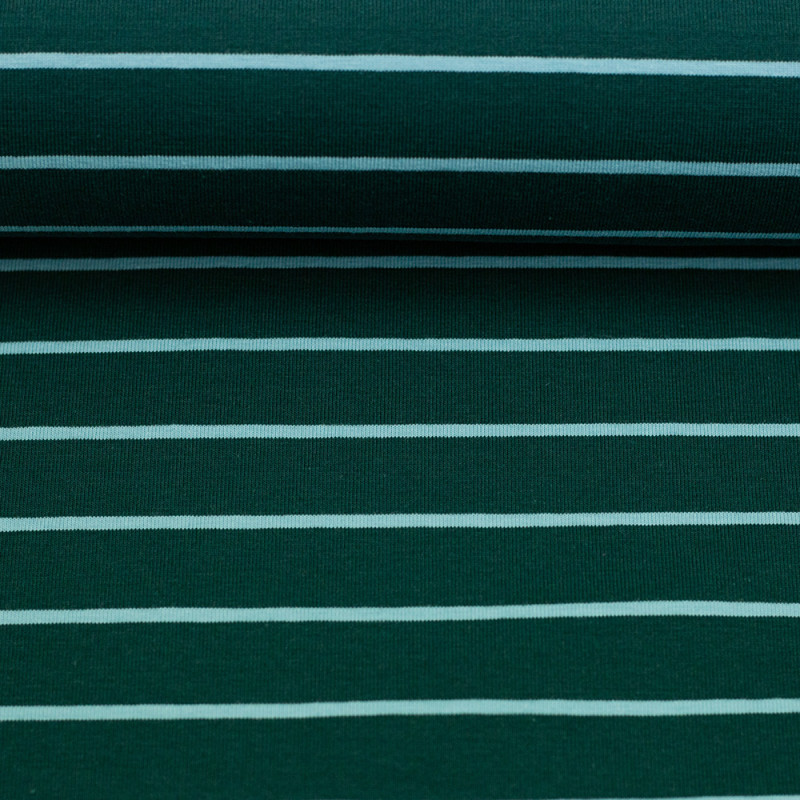 jersey - Rayures Isa vert foncé / turquoise