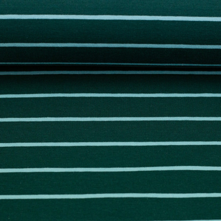 jersey - Rayures Isa vert foncé / turquoise