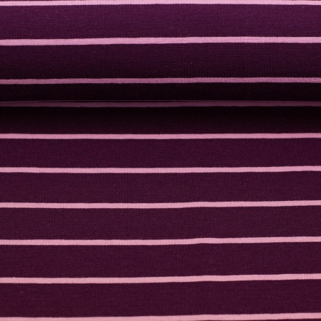 jersey - Rayures Isa bordeaux / rose