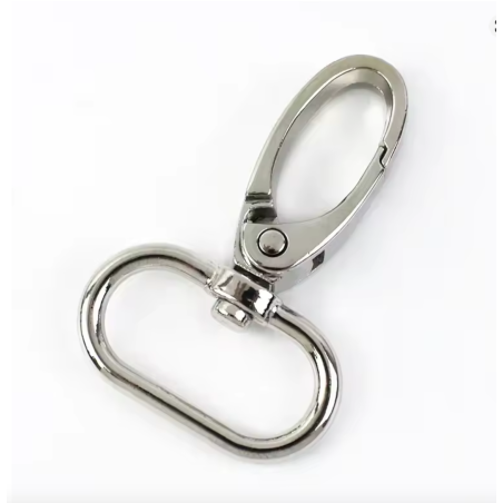 Carabiner 25mm silver round