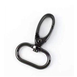 Carabiner 25mm gunmetal round