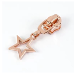 Zipper Star Outline copper 5/6mm for metallized zipper