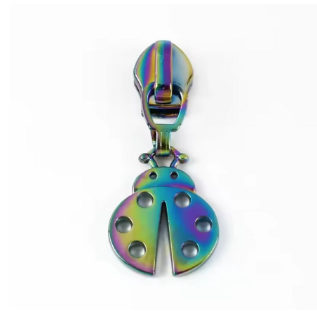 Zipper ladybug rainbow 5/6mm for metallized zipper