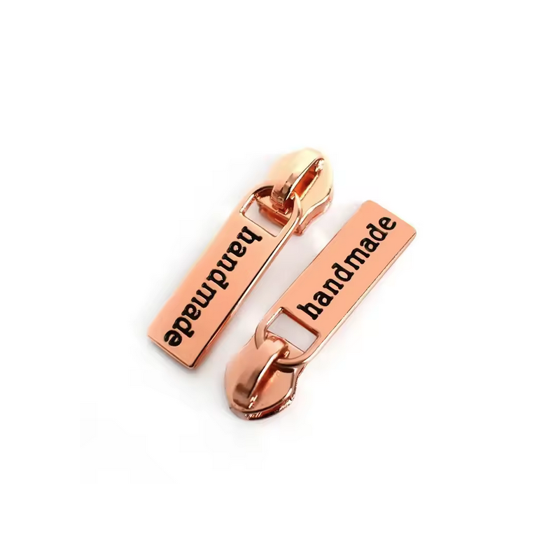 Zipper Handmade copper 5/6mm to metallized zipper