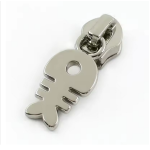 Fermeture éclair poisson argent 5/6 mm pour fermeture éclair métallisée