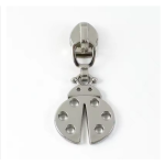 Zipper ladybug silver 5/6mm for metallized zipper