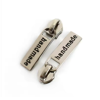 Zipper Handmade silber 5/6mm zu metallisiertem Reissverschluss