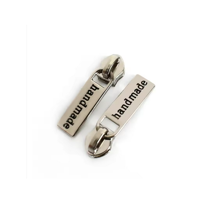 Zipper Handmade silver 5/6mm to metallized zipper